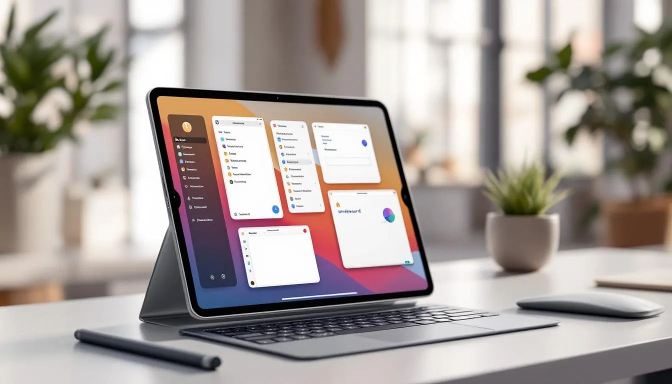 Diff&eacute;rentes applications de prise de notes sur un &eacute;cran d'iPad.