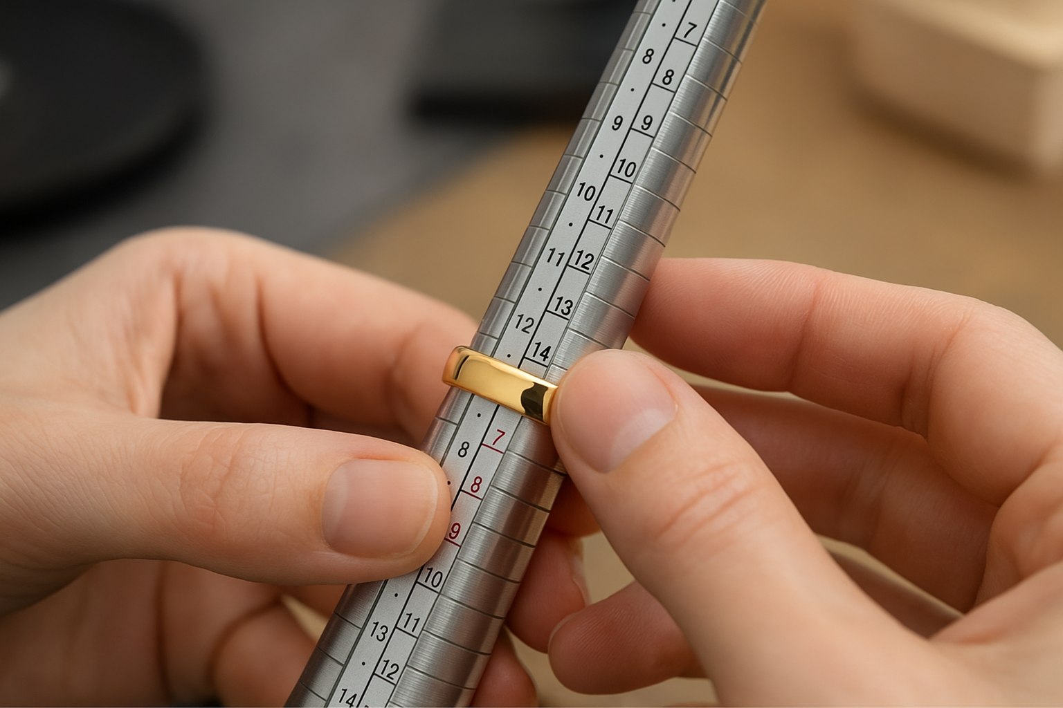 Žiedo dydžio matavimas juvelyrikos salone