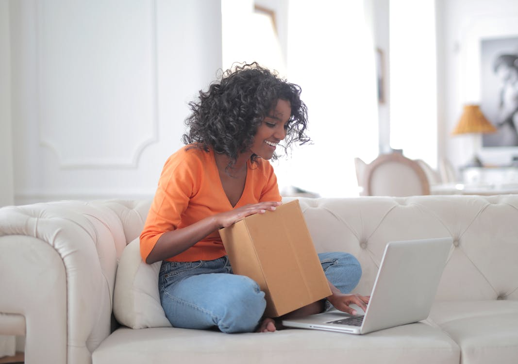 woman finding a great product that is crucial for her accessories market to make money