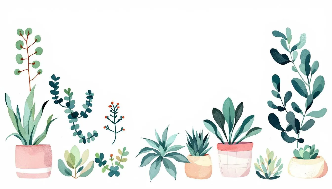 A selection of various plants including jade and succulent plants, ideal for plant lovers.