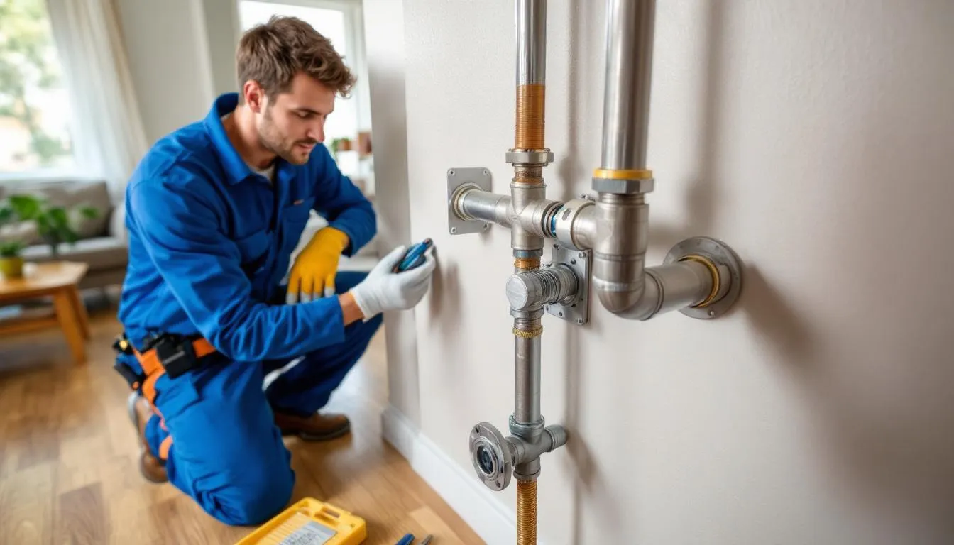Dans l'image, un technicien installe un système de dépressurisation dans un sous-sol d'une maison pour réduire la concentration de radon, un gaz potentiellement dangereux pour la santé, en particulier pour les poumons. Cette mesure vise à protéger les habitants du risque de développer un cancer du poumon en assurant un air plus sain dans leur domicile.