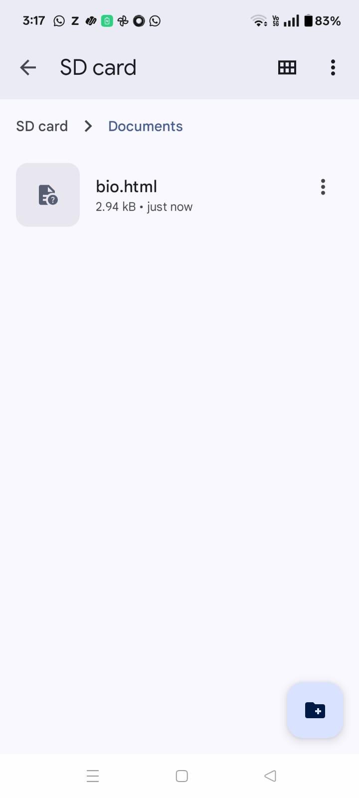 Find the HTML file in File Manager.