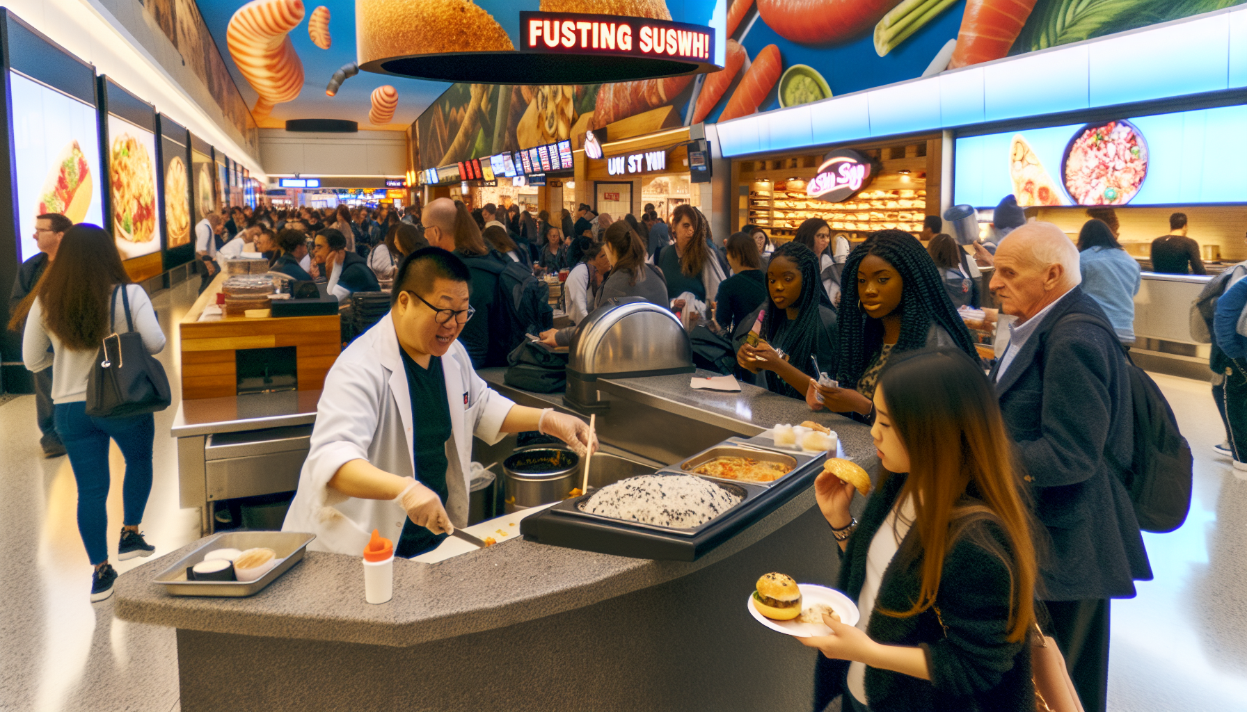 Diverse dining options at JFK Airport