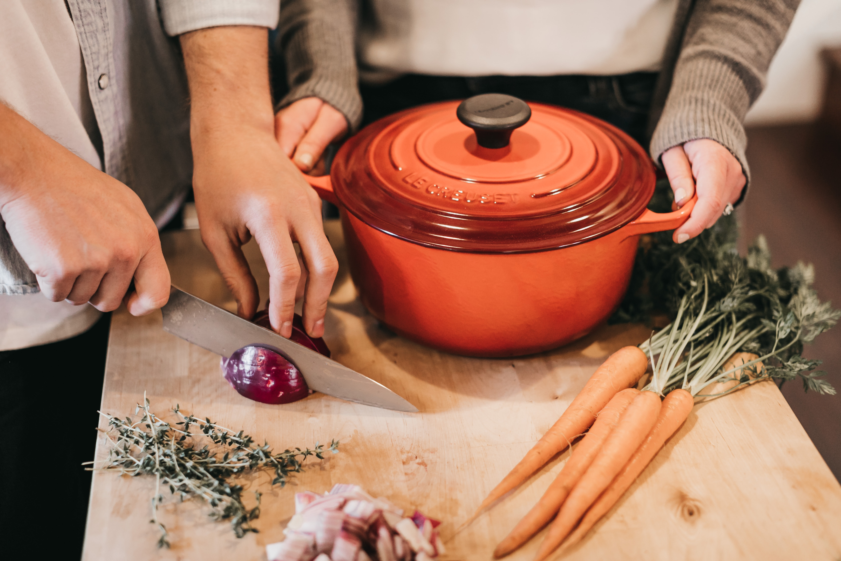 For an easy recipe, season lamb shanks and render fat on medium high heat until browned all over. Pop in a tight-fitting baking dish, add some tomato sauce and beef stock and slow cook.