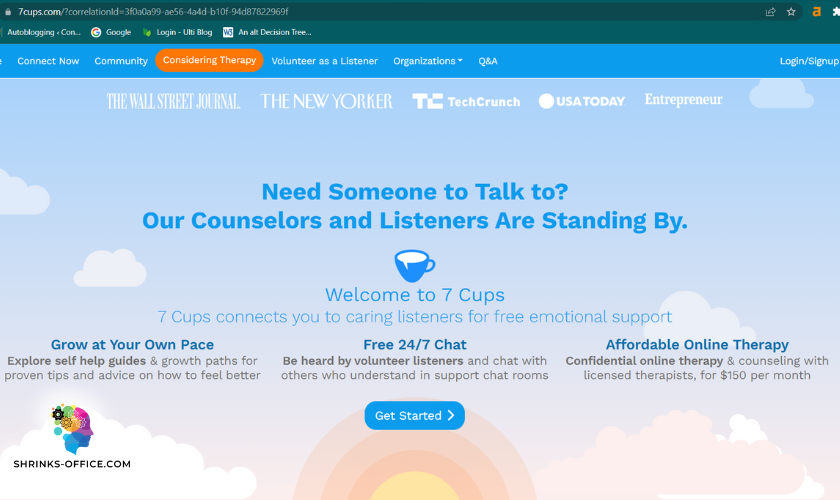 7 cups is an example of free mental health support