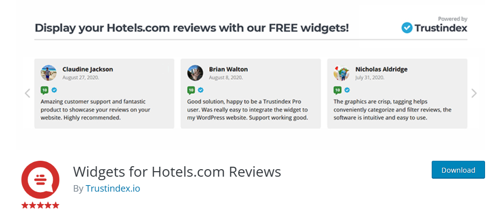hotels review widgets