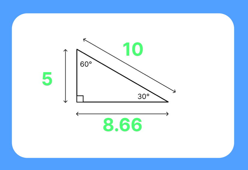 30 60 90 triangle Question 2