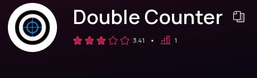 Double counter icon