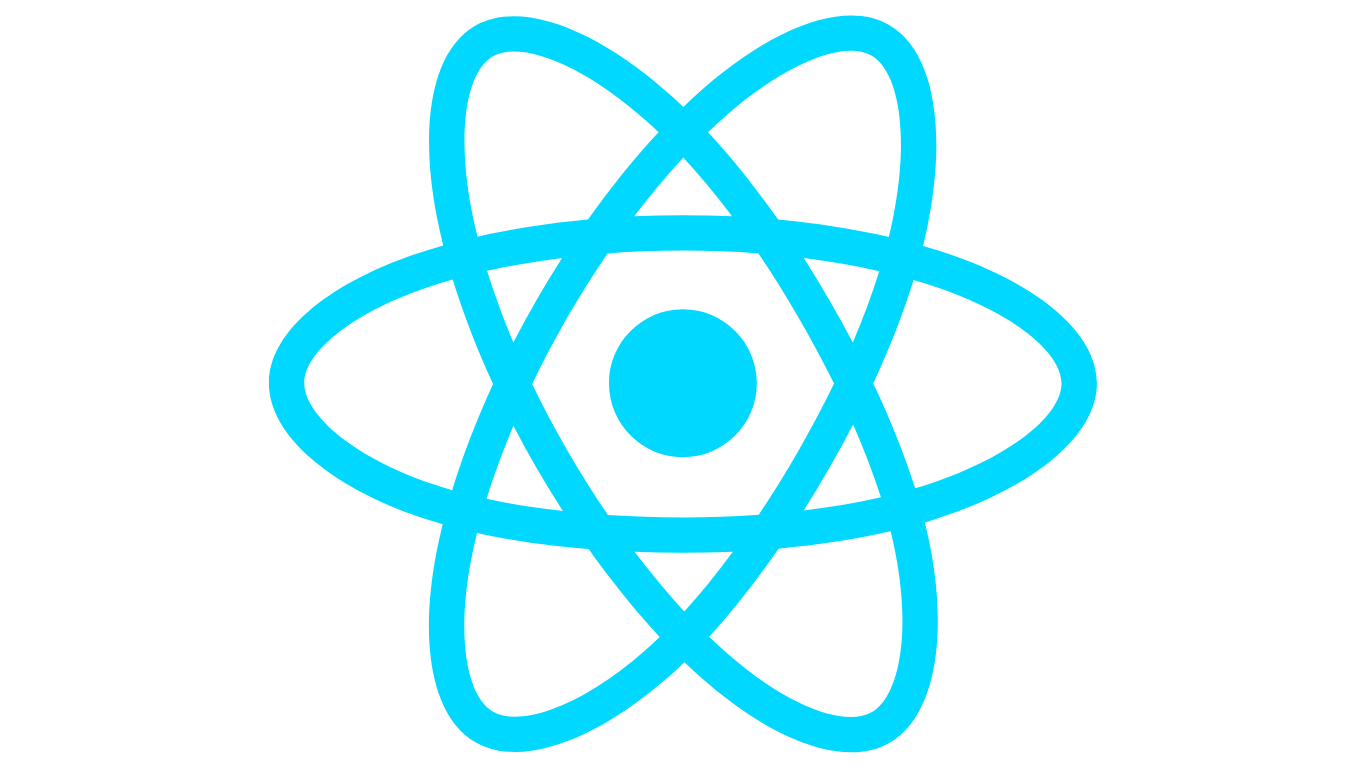 Logo of React, a popular JavaScript framework