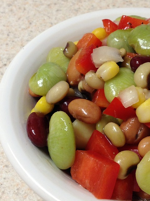 Bowl of beans and corn