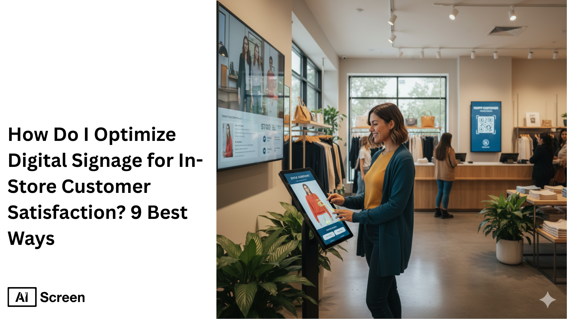 optimizing digital signage to enhance in-store customer satisfaction                                                               digital displays