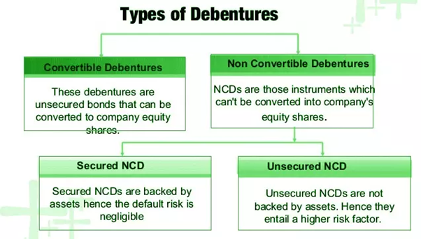 non convertible debentures