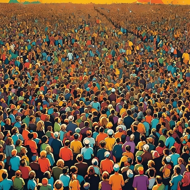 ai generated, crowd, people