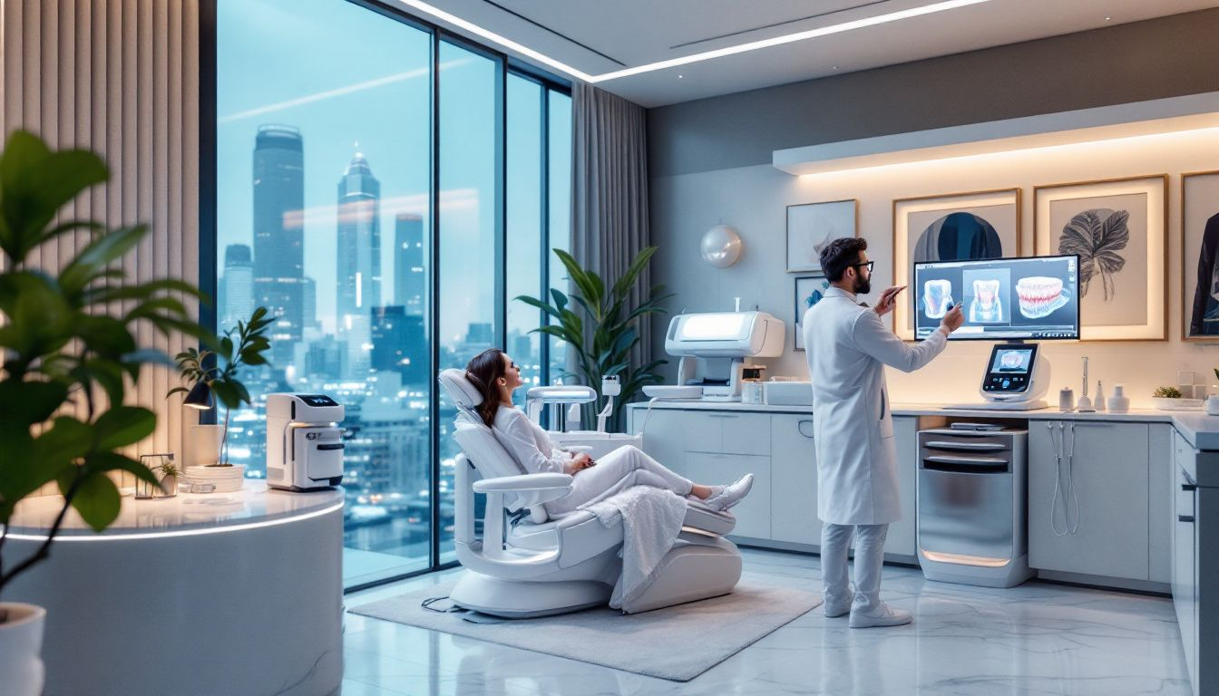 Caring for CEREC crowns in a dental office.