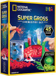 Buy NATIONAL GEOGRAPHIC Gross Science Lab - 15 Gross Science Experiments for Kids, Dissect a Brain, Burst Blood Cells & More, STEM Science Kit, Creepy for Kids Online at Lowest Price in