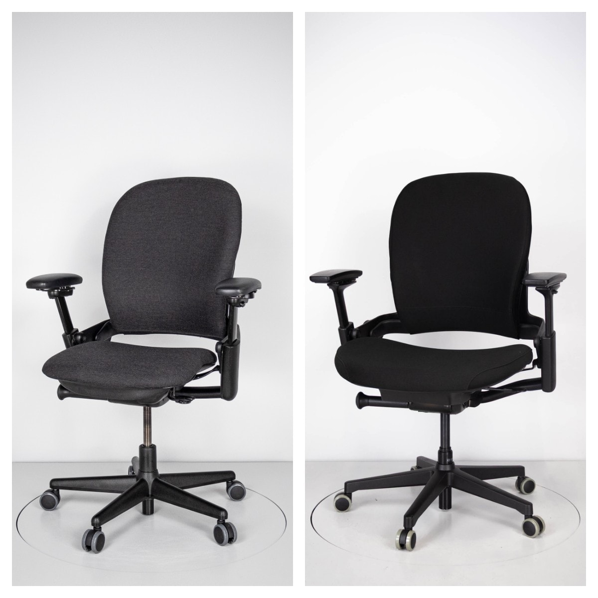 Steelcase Leap V2 – najlepszy fotel biurowy? Test ergonomii, opinia i recenzja Brastech 5 Leap V1 vs. Leap V2. Źródło: Brastech