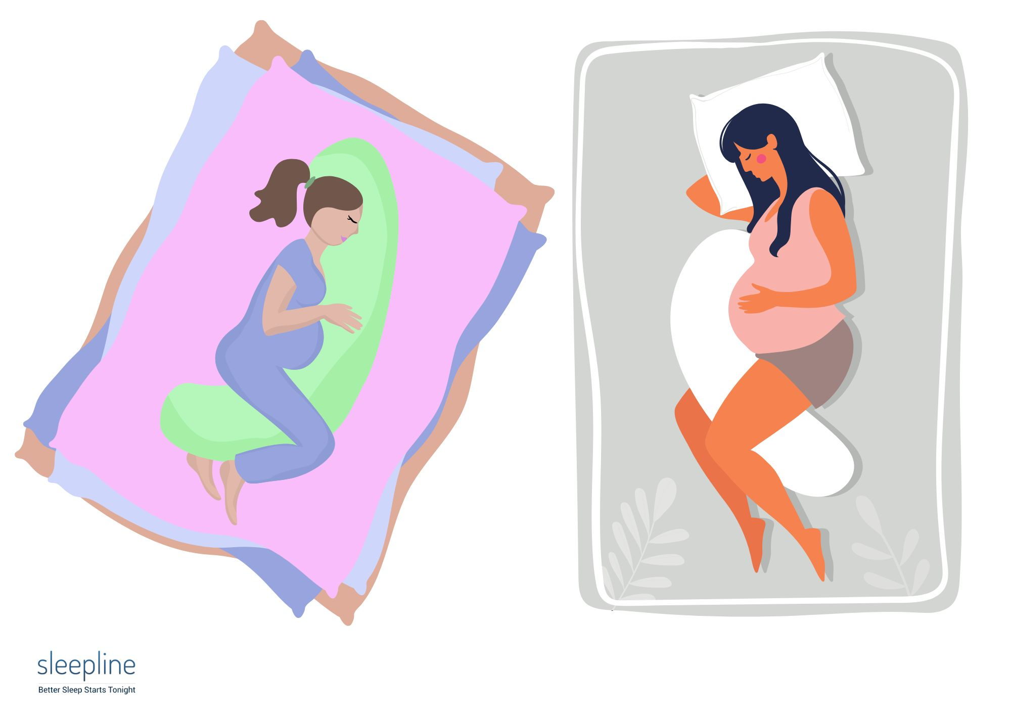 how-to-sleep-with-a-pregnancy-pillow-different-ways-sleepline