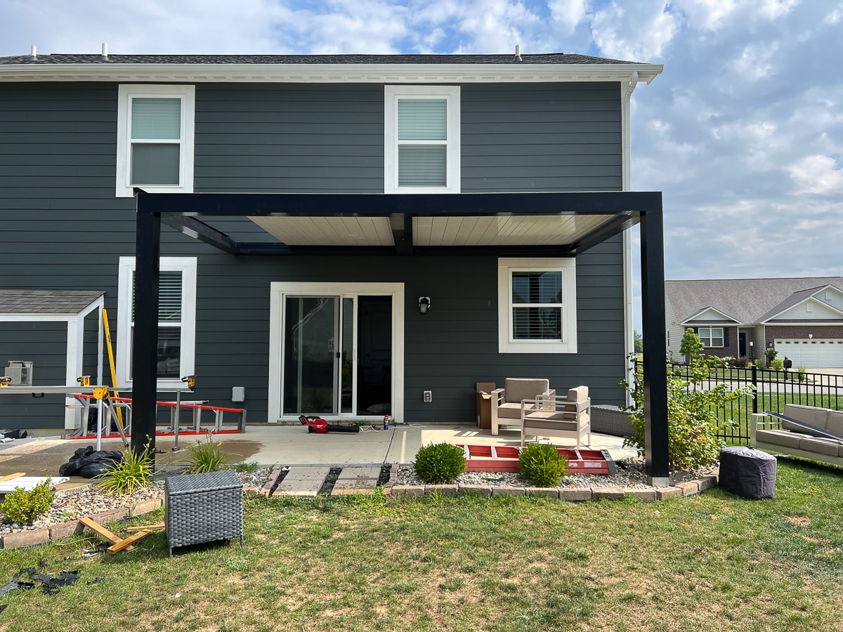 A stunning pergola attached to your home is a beautiful upgrade.