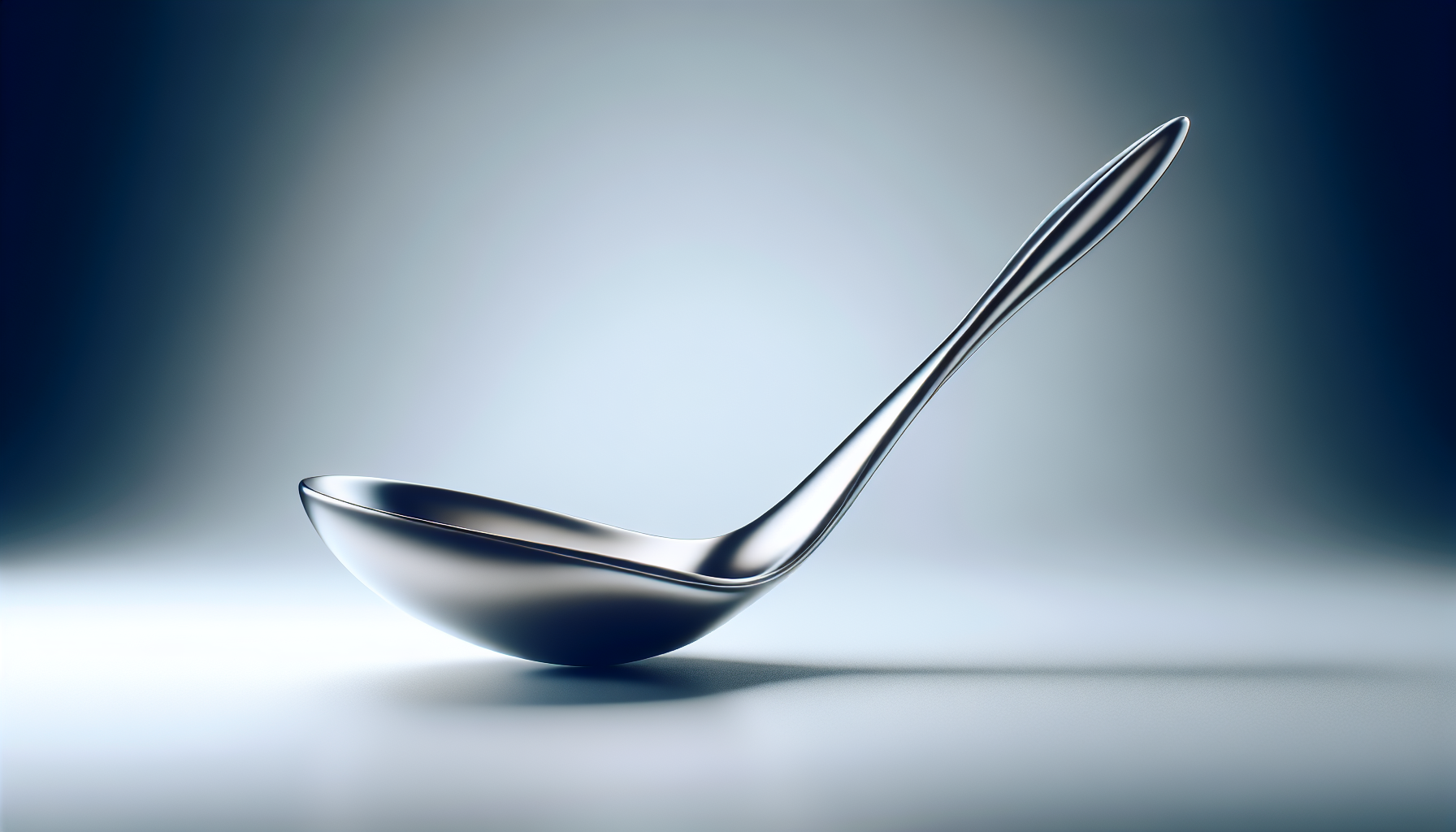 A durable stainless steel coffee spoon