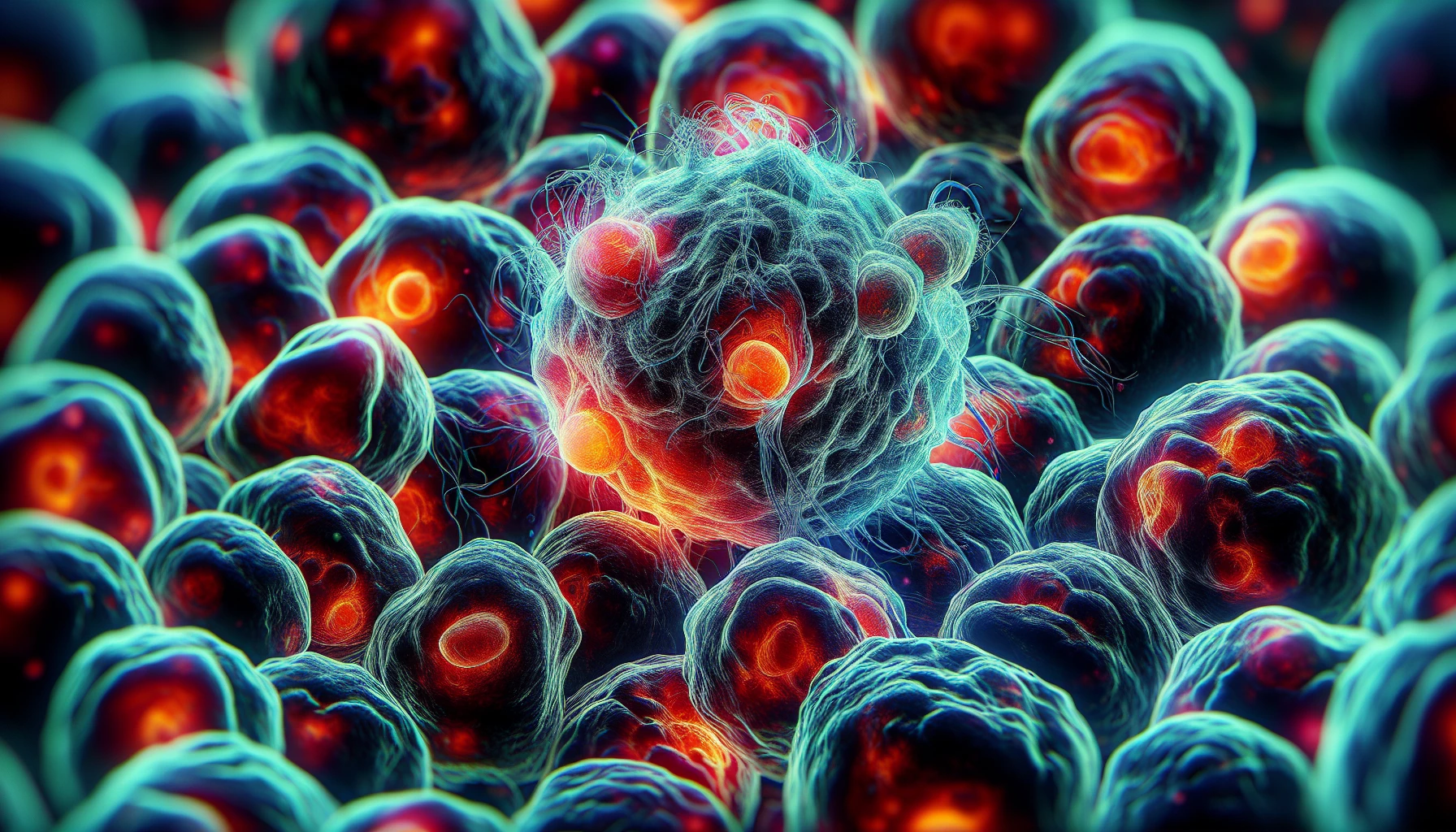 Illustration of cancer cells