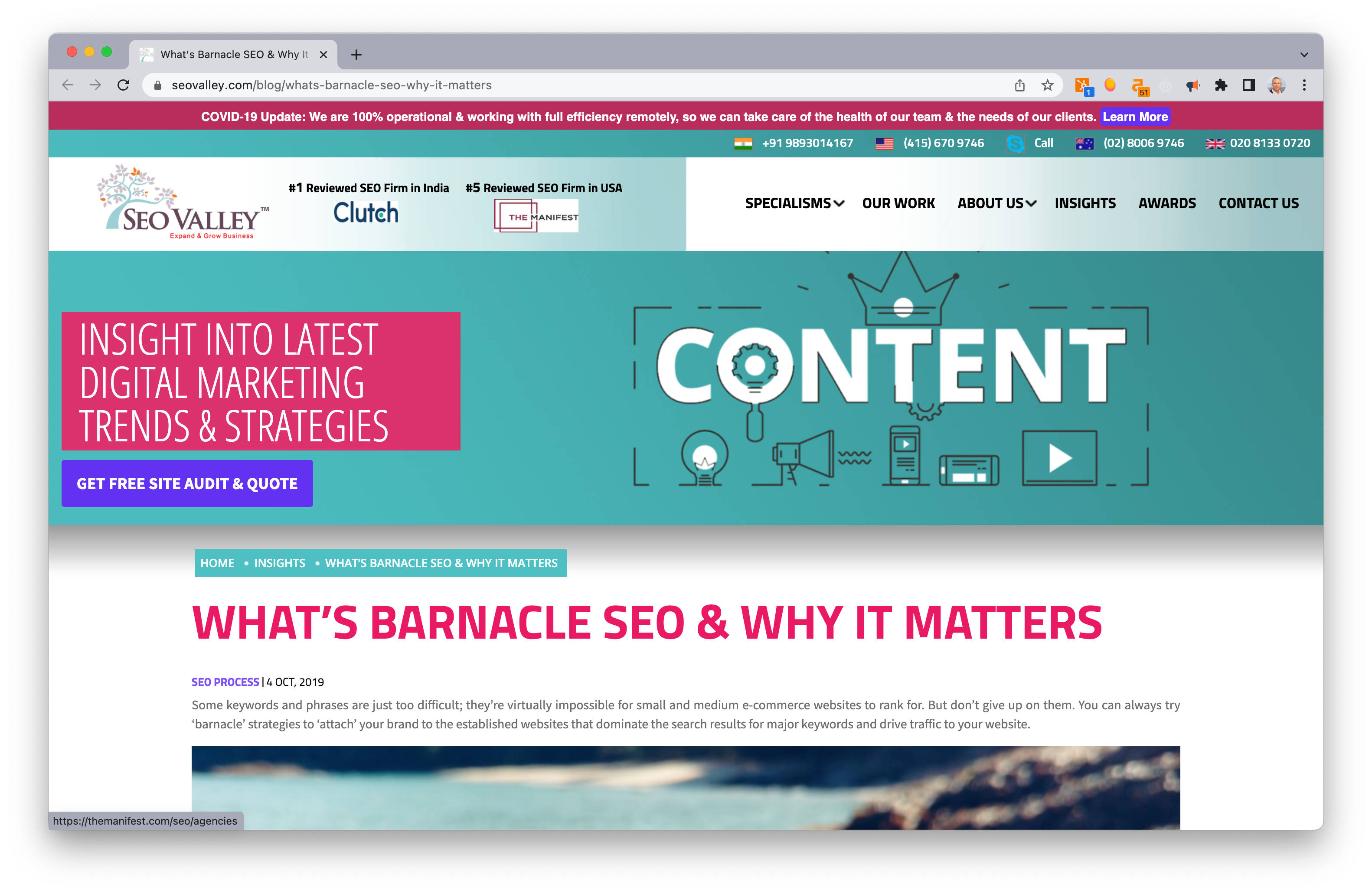 Screen Shot: What's Barnacle SEO & Why It Matters