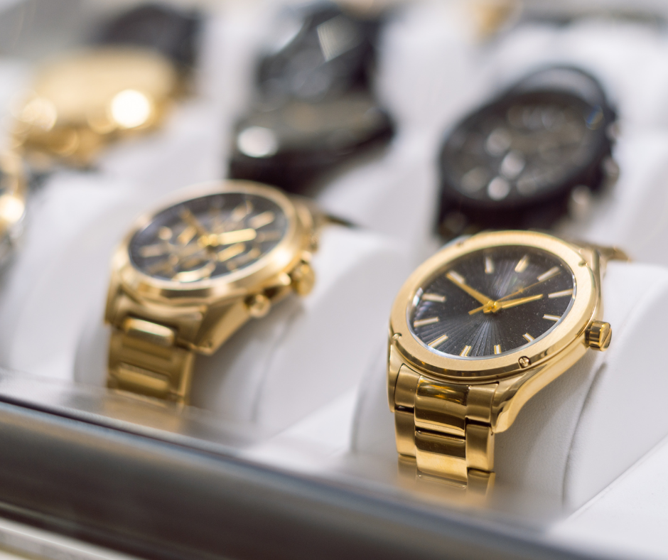 An assortment of high-end watches that represent luxury items worth investing in.