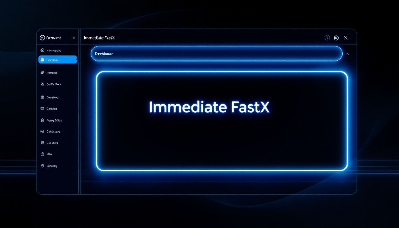 User experience and interface design of Immediate FastX.