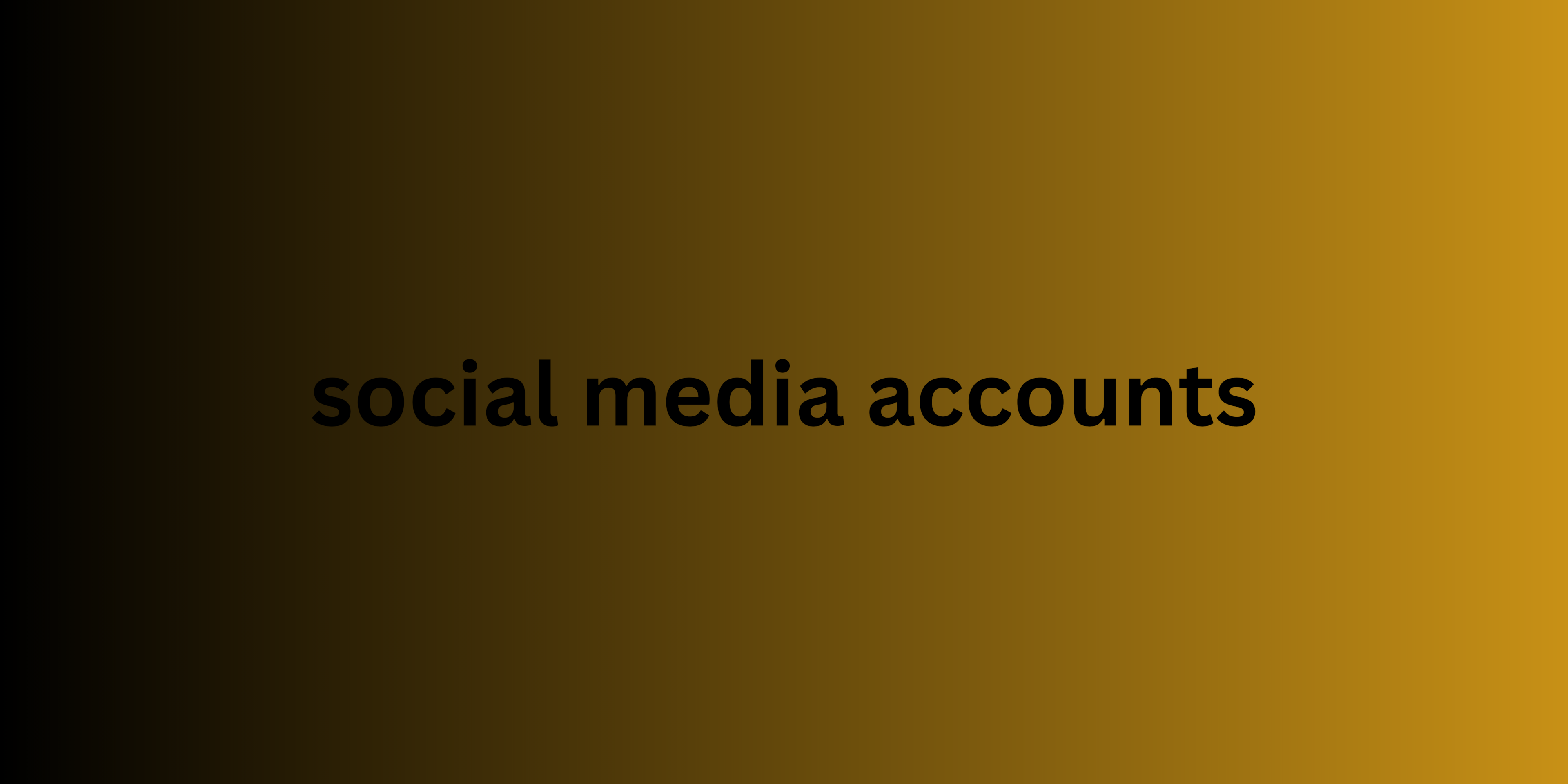 social media accounts