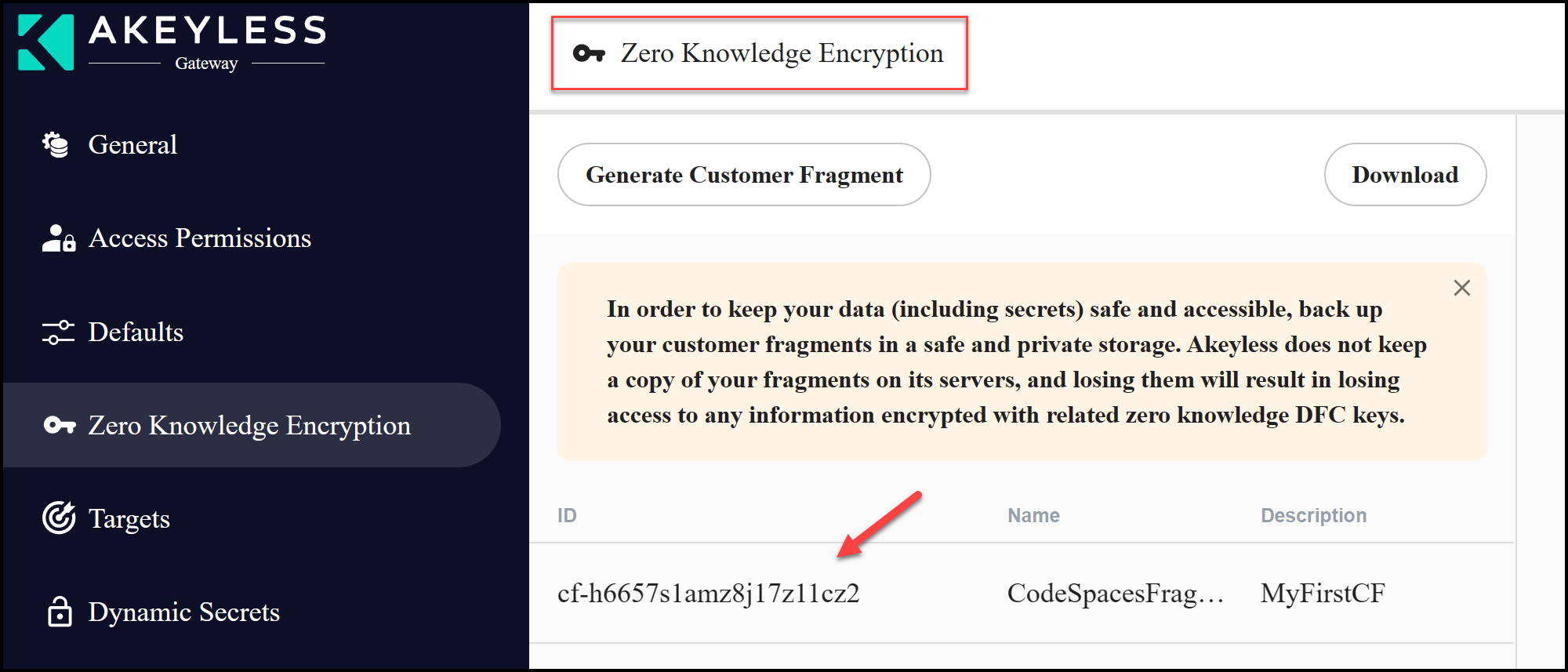 DFC Zero Knowledge Encryption