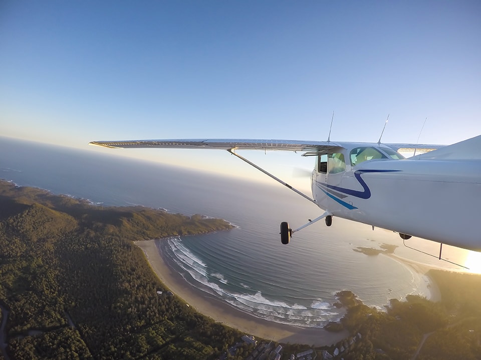 flight instructor teaching ground school session
