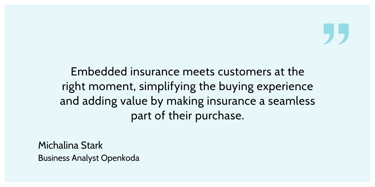 embedded insurance during primary purchase