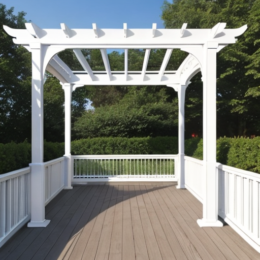 Vinyl pergolas are also an idea.  Less maintenance and cost than some others.