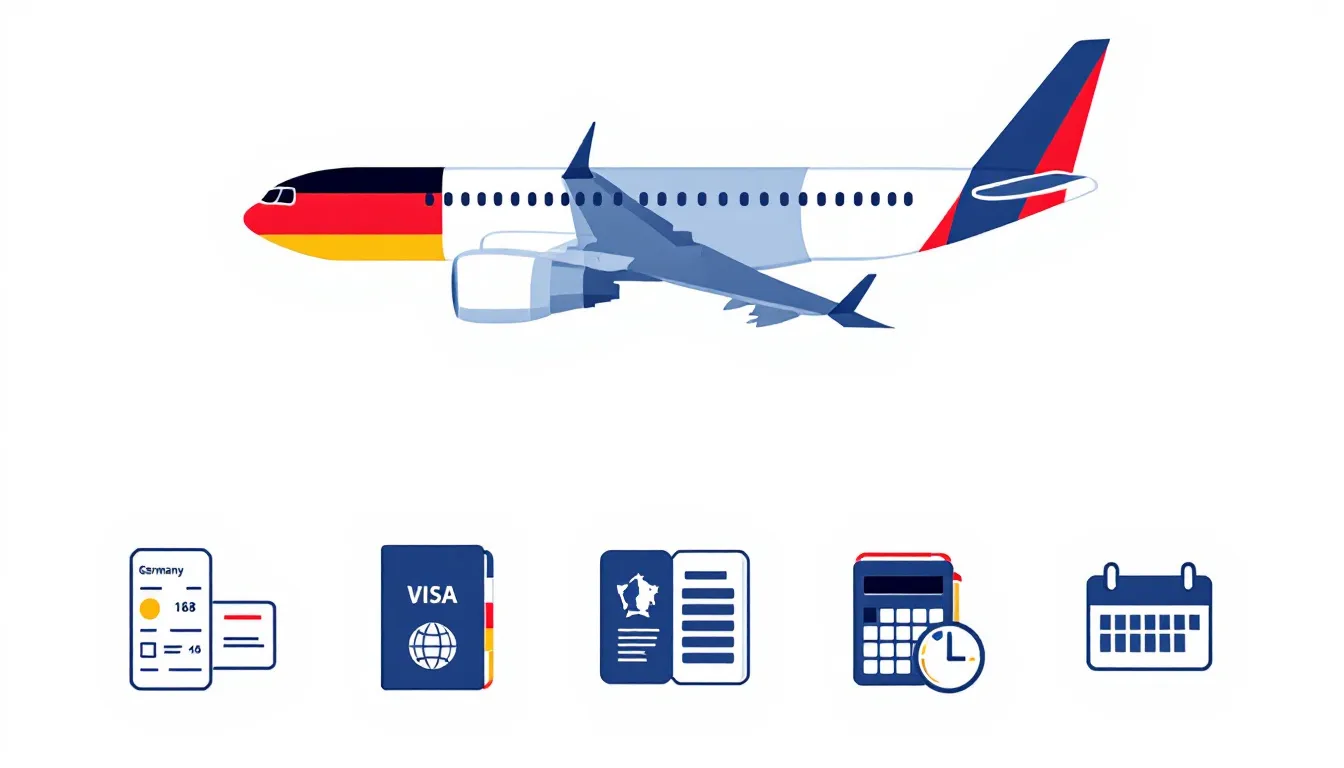 Airplane with European flags illustrating Schengen visa flight reservations
