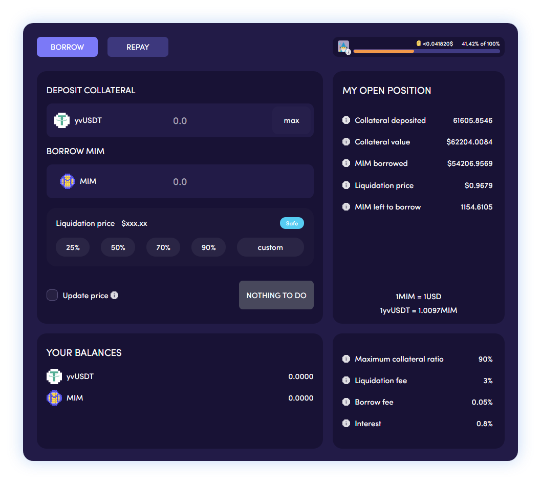 Through Abracadabra Money, users can deposit interest-bearing tokens to receive MIM and exchange it for other stablecoins or cryptocurrencies.