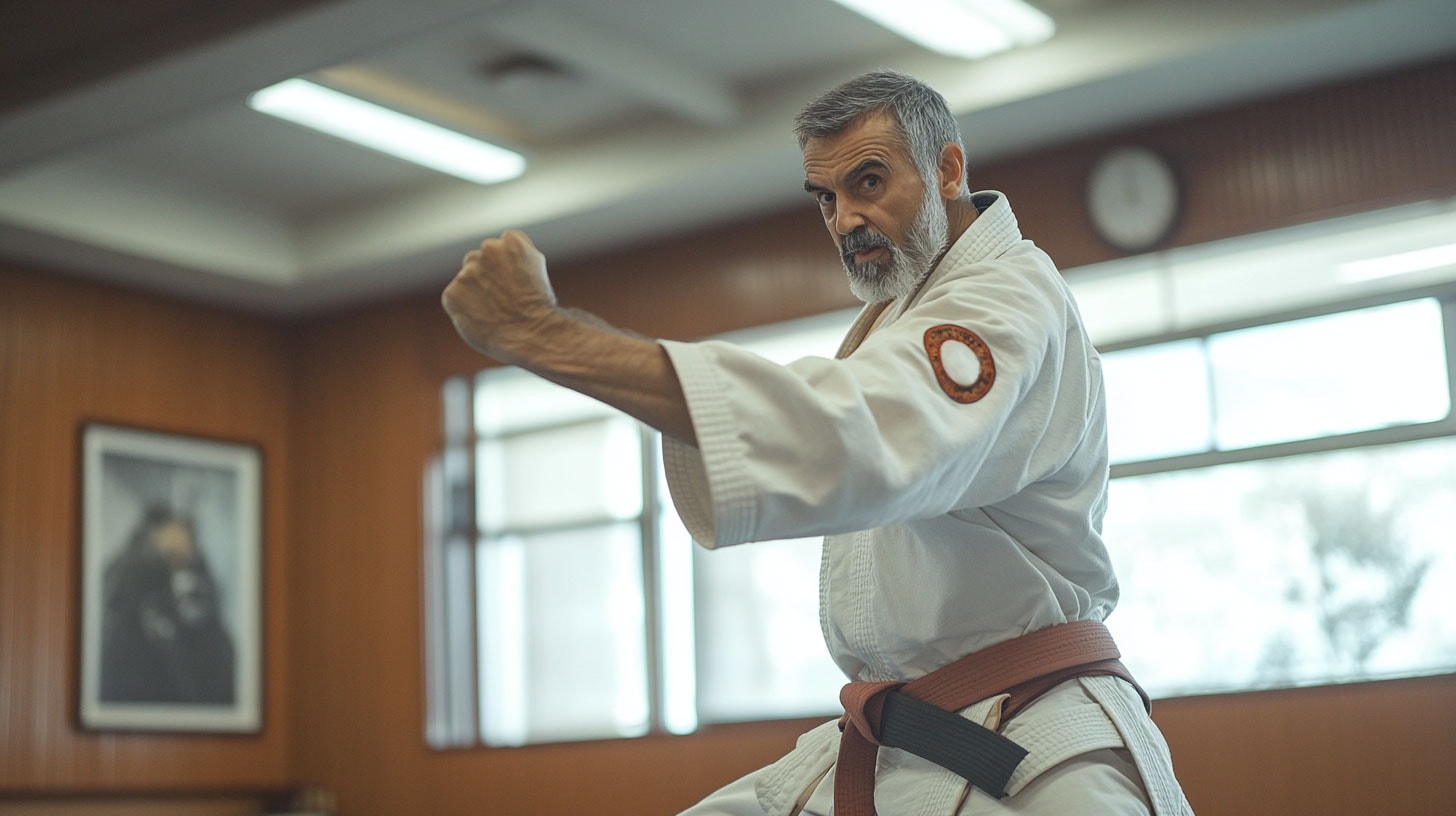 a person is never past the point where they can't exercise or do sports. tae kwon do is an excellent program that will help you stay active, balance blood pressure, improve cardiovascular health, raise self esteem and self discipline, and many mental benefits as much as physical