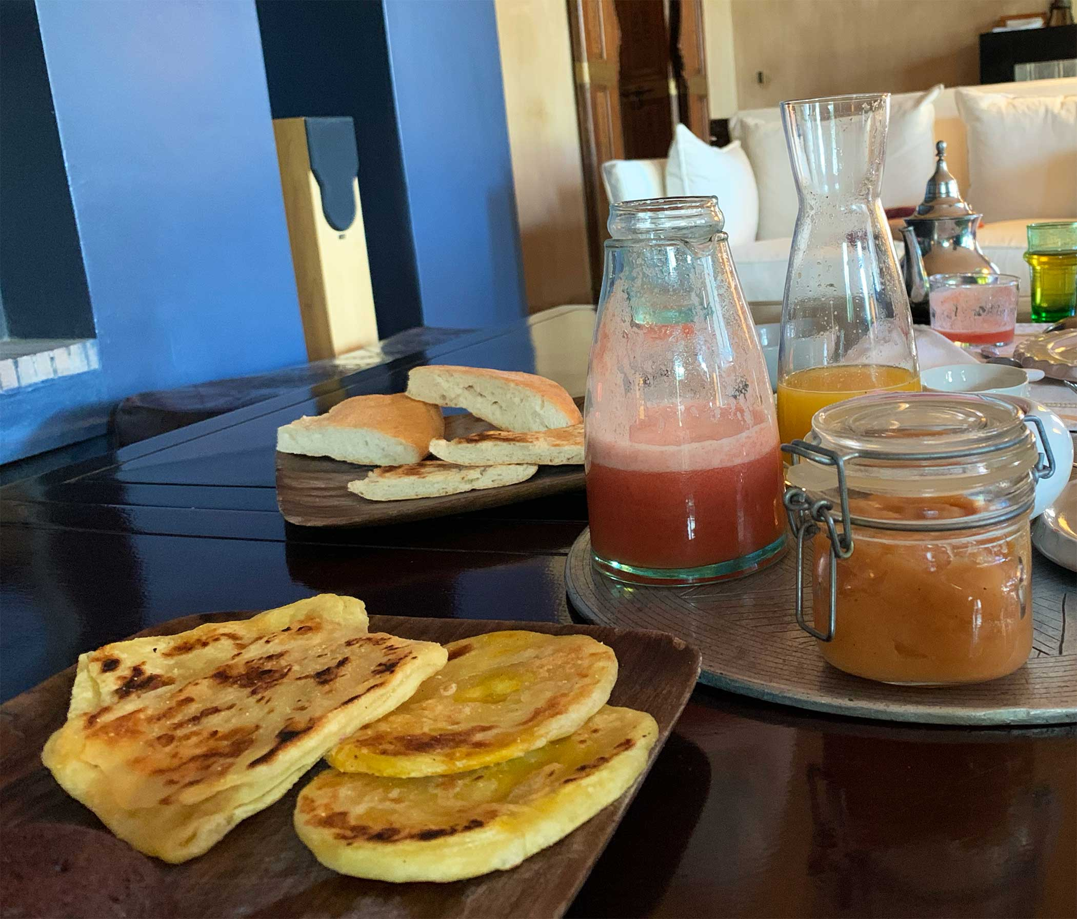 Msemen bread, a must on every Morocco breakfast.
