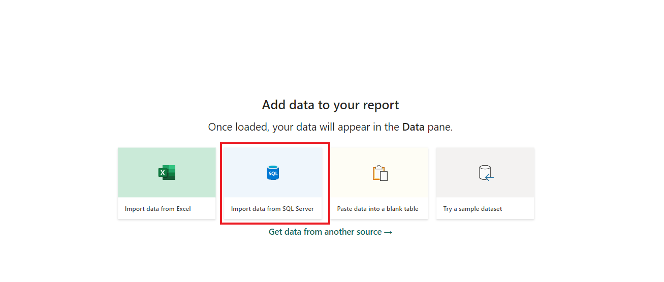 Import Data into Power BI from SQL Server