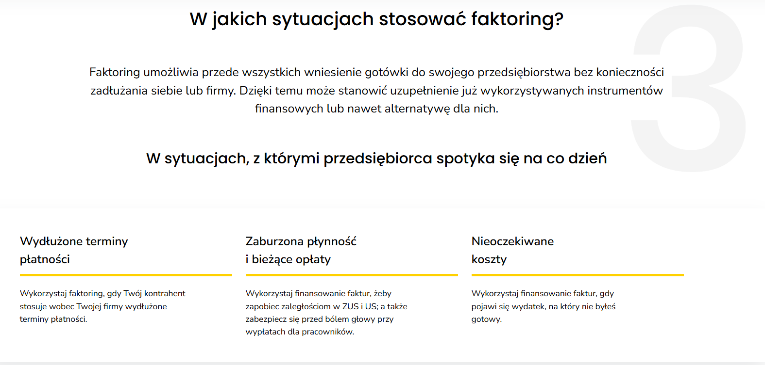 W takich sytuacjach warto stosować faktoring