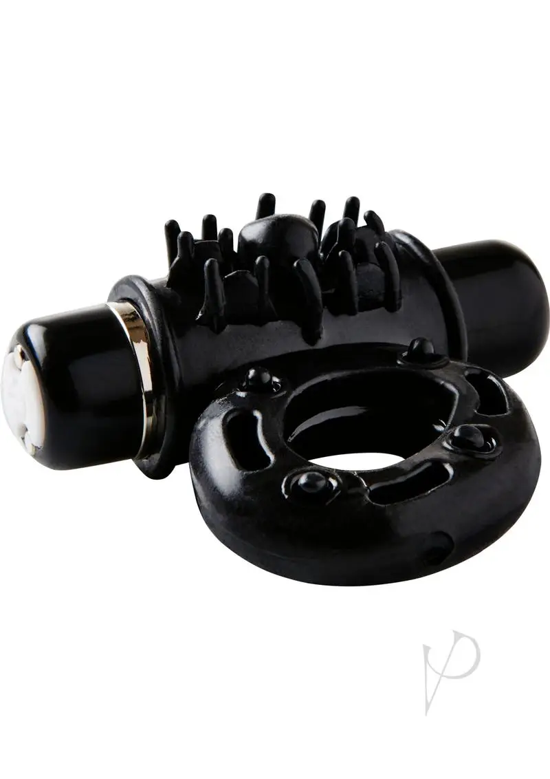 Sensuelle Bullet Ring Cockring – 7 Function Black