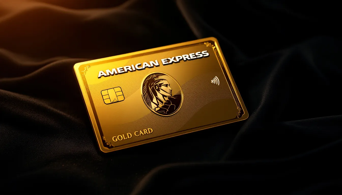 Die neue American Express Gold Card aus Metall, die elegantes Design und Premium-Vorteile bietet.