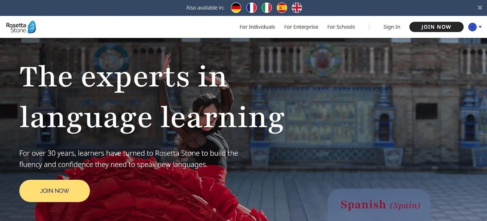 Rosetta stone interface