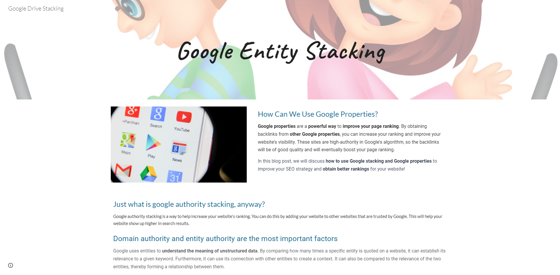 Google Authority Stack
