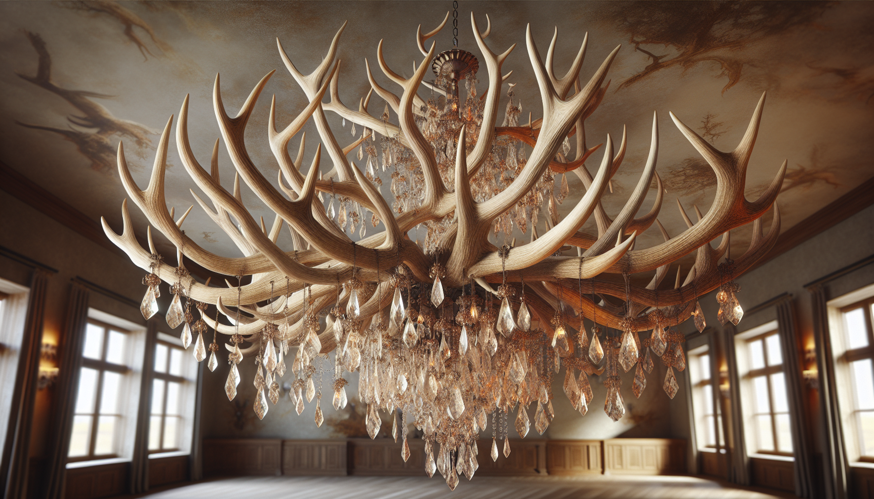 Elk antler chandelier design
