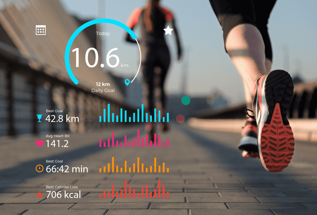 Fitnesstracker beim laufen