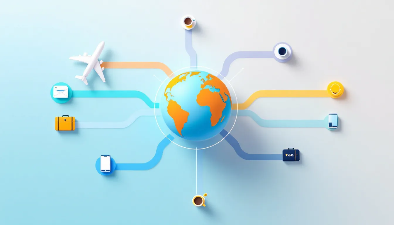 Organisation und Management für digitale Nomaden unterwegs.