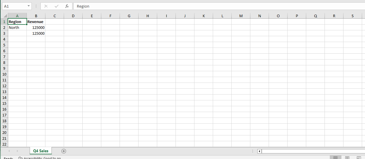 ClosedXML output