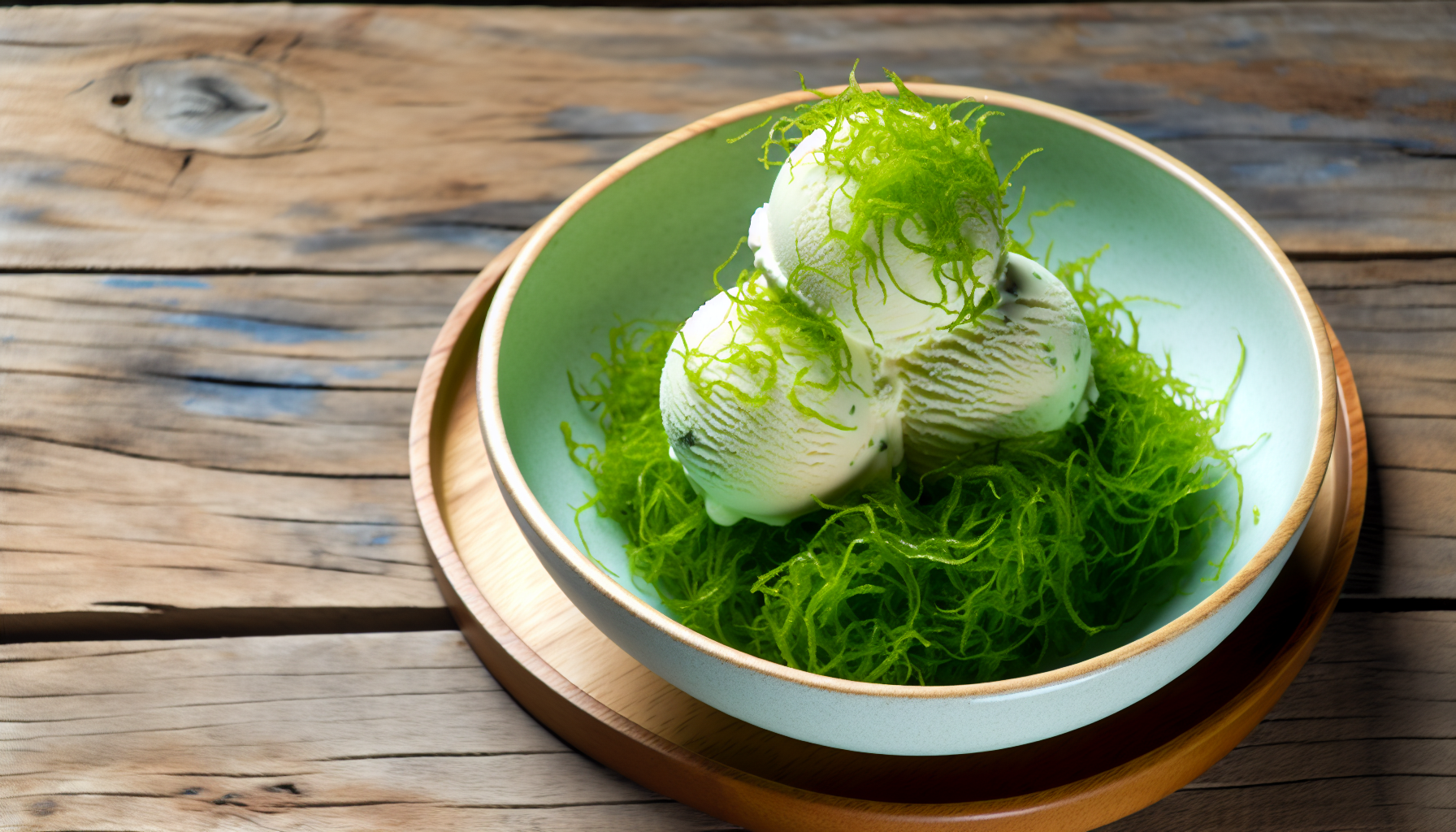 Delicious sea moss enriched ice cream