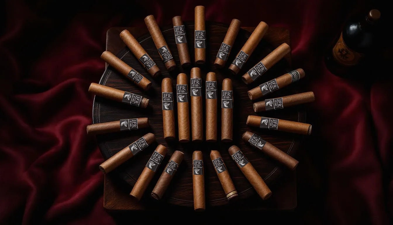 An infographic showing the value and pricing of premium cigars.