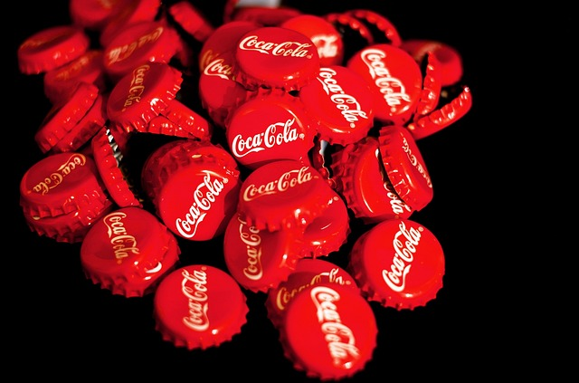 coca cola, bottle caps, soda