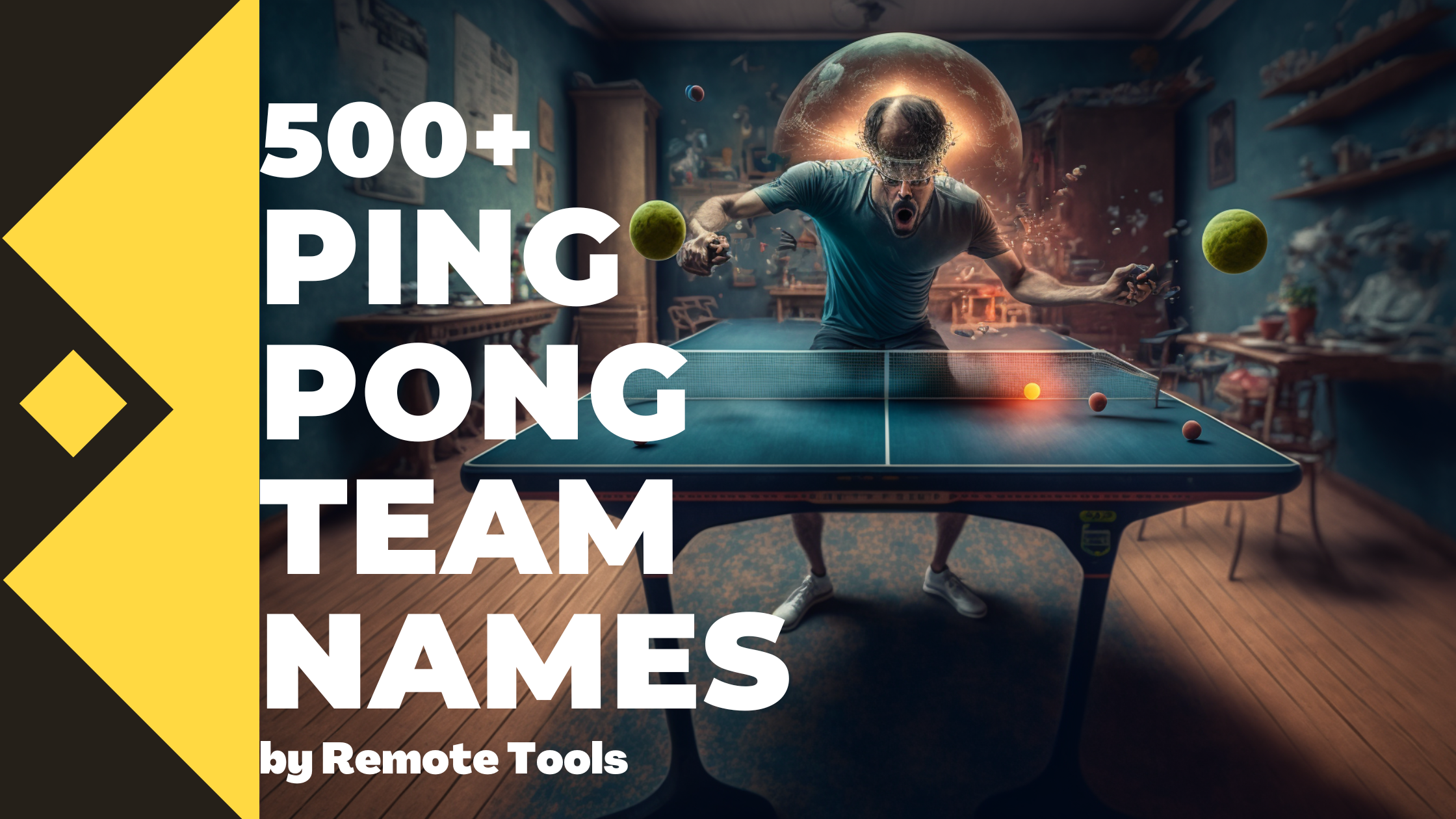Remote.tools shares 500+ team names for ping pong